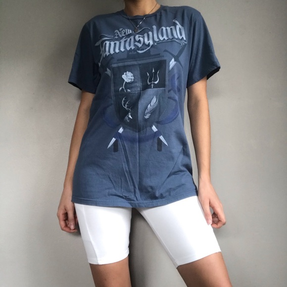 Disney Tops - Disneyland New Fantasyland Faded Blue T-Shirt Walt